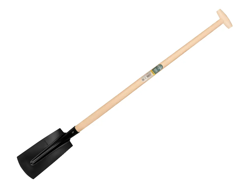 [780526] Kabelschop ATLAS 14 cm 3/4 zwart, recht met ATLAS schopsteel 110 cm, FSC 100%