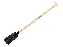 Kabelschop ATLAS 14 cm 3/4 zwart, recht met ATLAS schopsteel 110 cm, FSC 100%