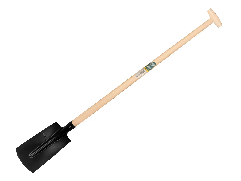 [780528] Kabelschop ATLAS 16 cm 3/4 zwart, recht met ATLAS schopsteel 110 cm, FSC 100%
