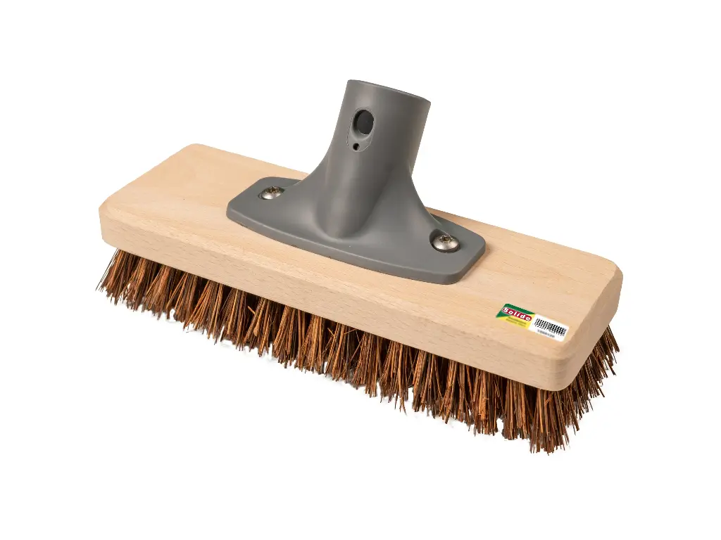 Terrasbezem - Schrobbezem SOLIDE union 20 cm, met stokhouder, zonder steel