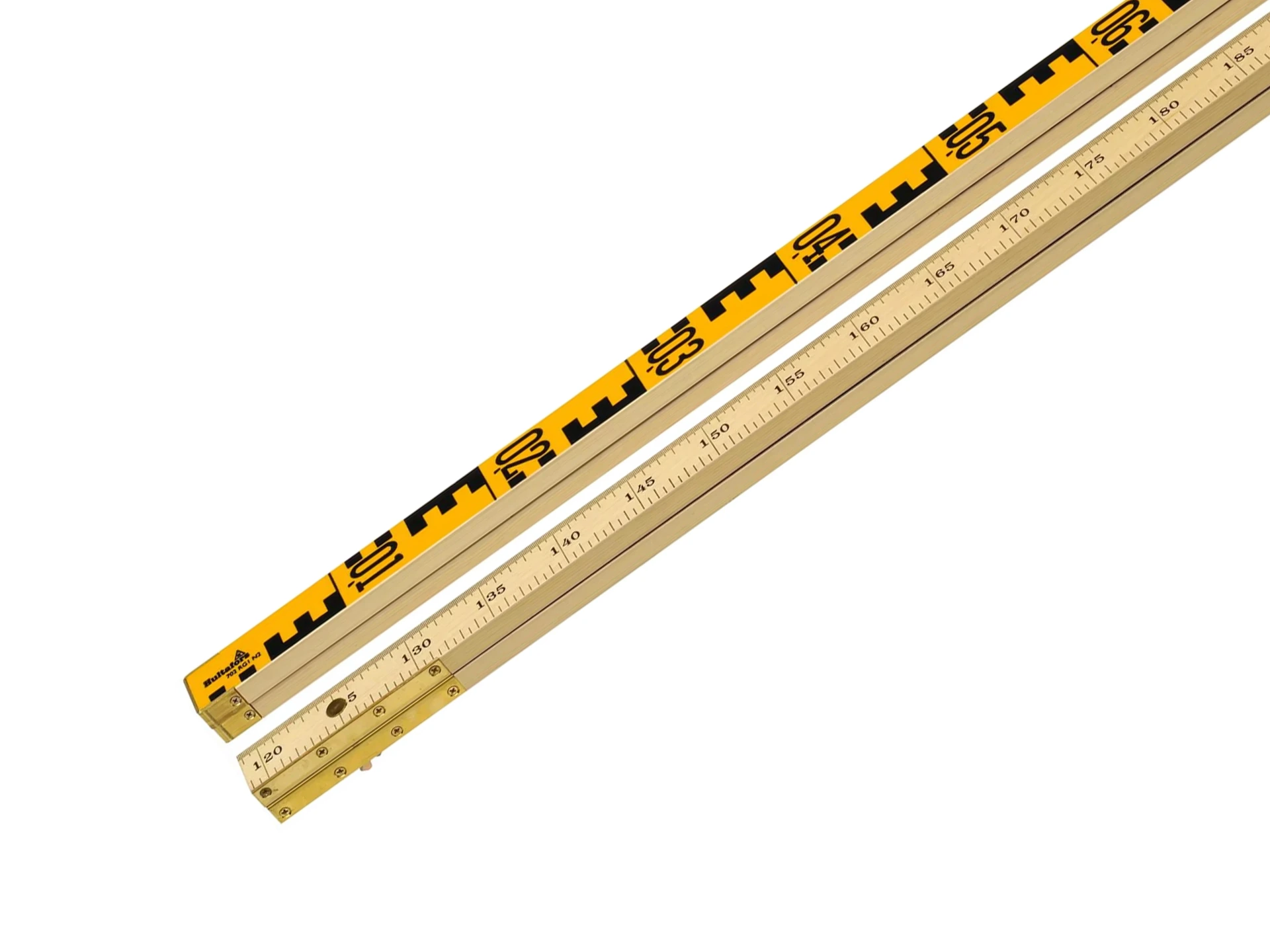 [980150] Landmeetstok - Waterpasbaak HULTAFORS 702 hout 2-delig 2,5 meter