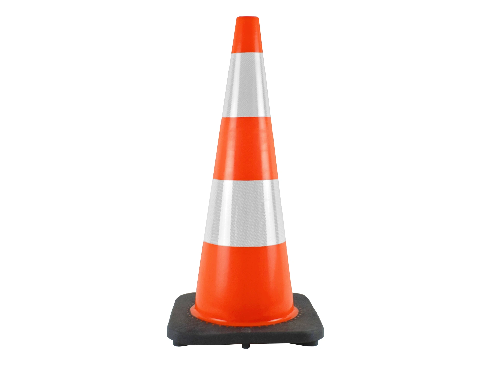 Pilon - Verkeerskegel LABORA 75cm PE, oranje wit, verzwaarde voet