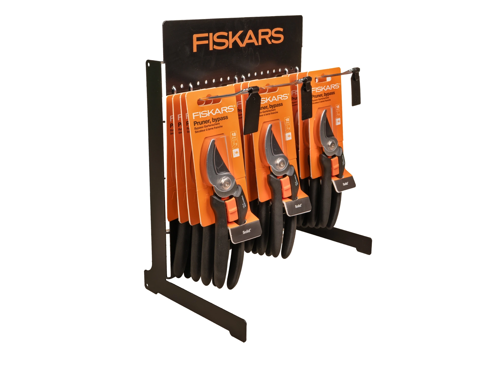 [1057161] 24 x Snoeischaar FISKARS Solid P121 bypass, knipt tot 18 mm, inclusief display