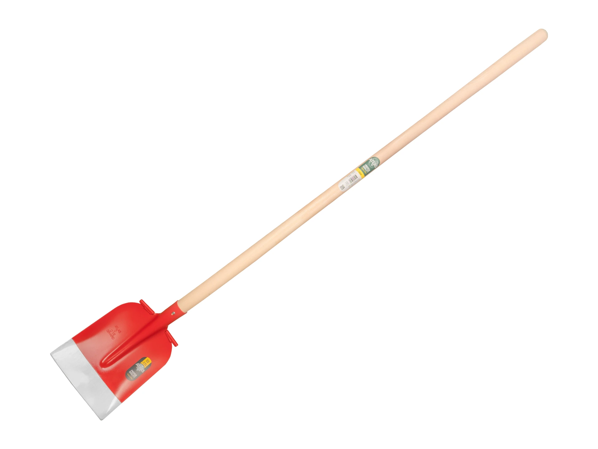 [780961] Betonschop ATLAS DIAMANT 1/2 0 rood, extra gehard, RONDE OPSTAP, met ATLAS batsesteel 130 cm gebogen, FSC 100%