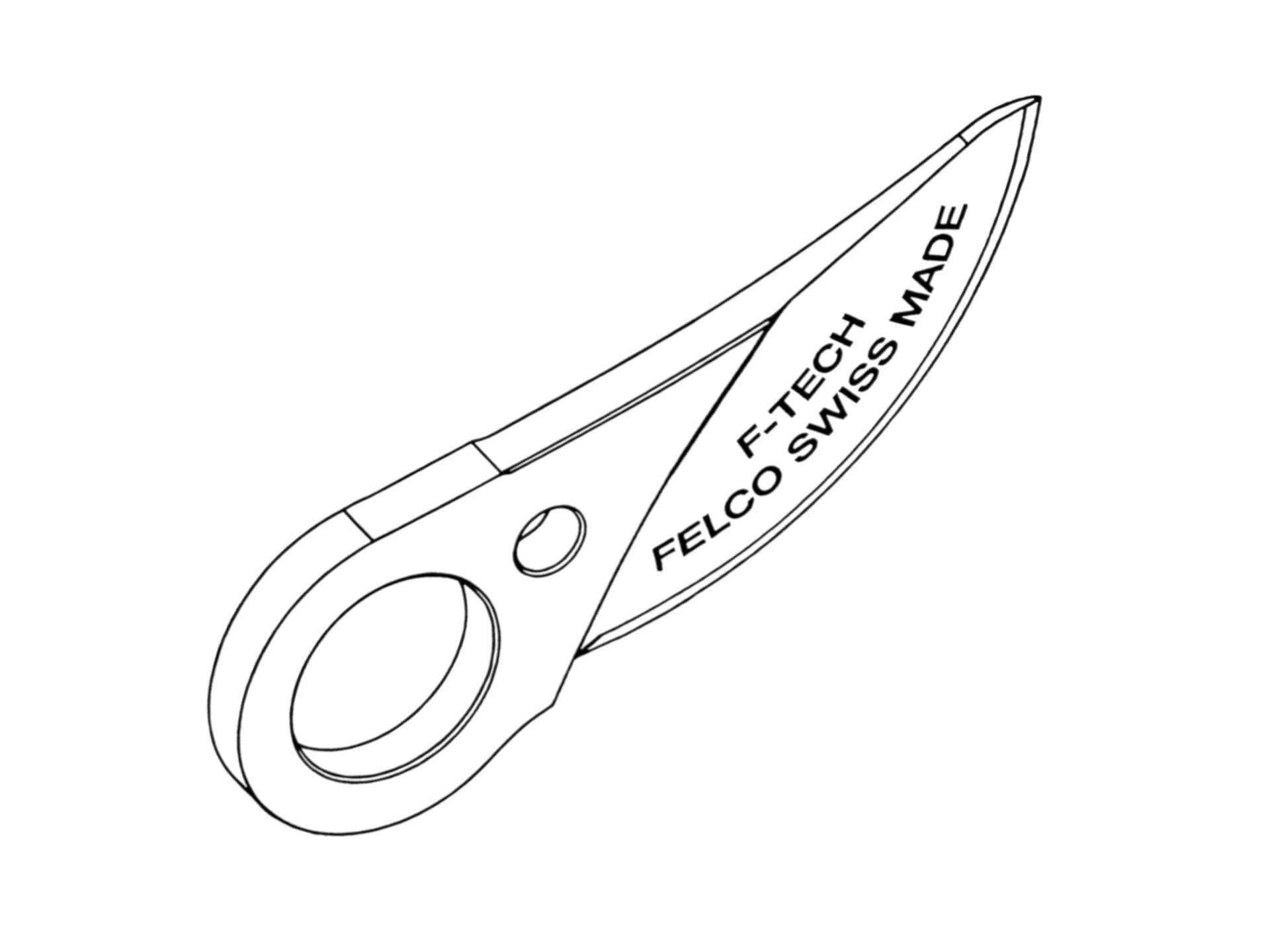 [1508369] Bovenmes FELCO 2e/1 F-Tech, antifrictie coating, voor FELCO 2E