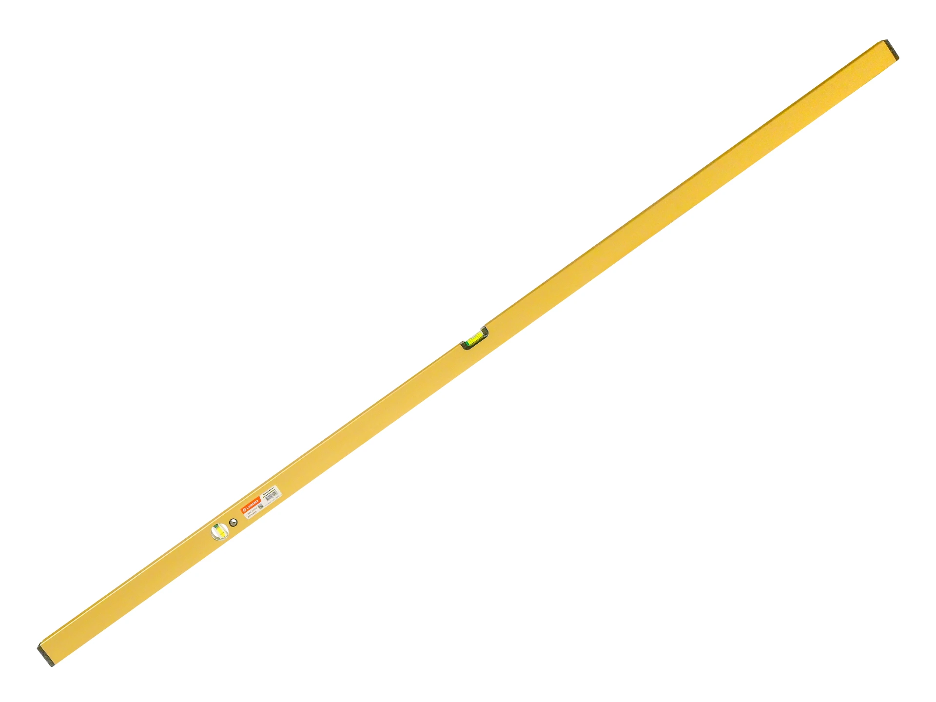 [960100] Waterpas LABORA Gold 200 cm, dikwandig aluminium, 2 libellen, versterkte uitvoering