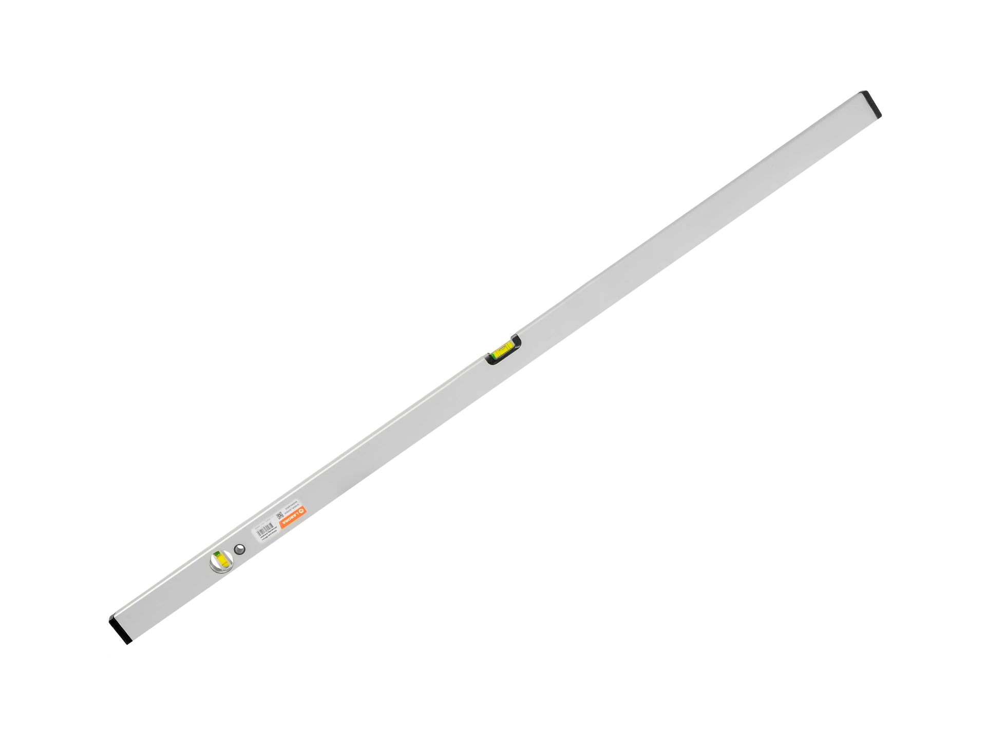 Waterpas LABORA 120 cm, dikwandig aluminium, 2 libellen