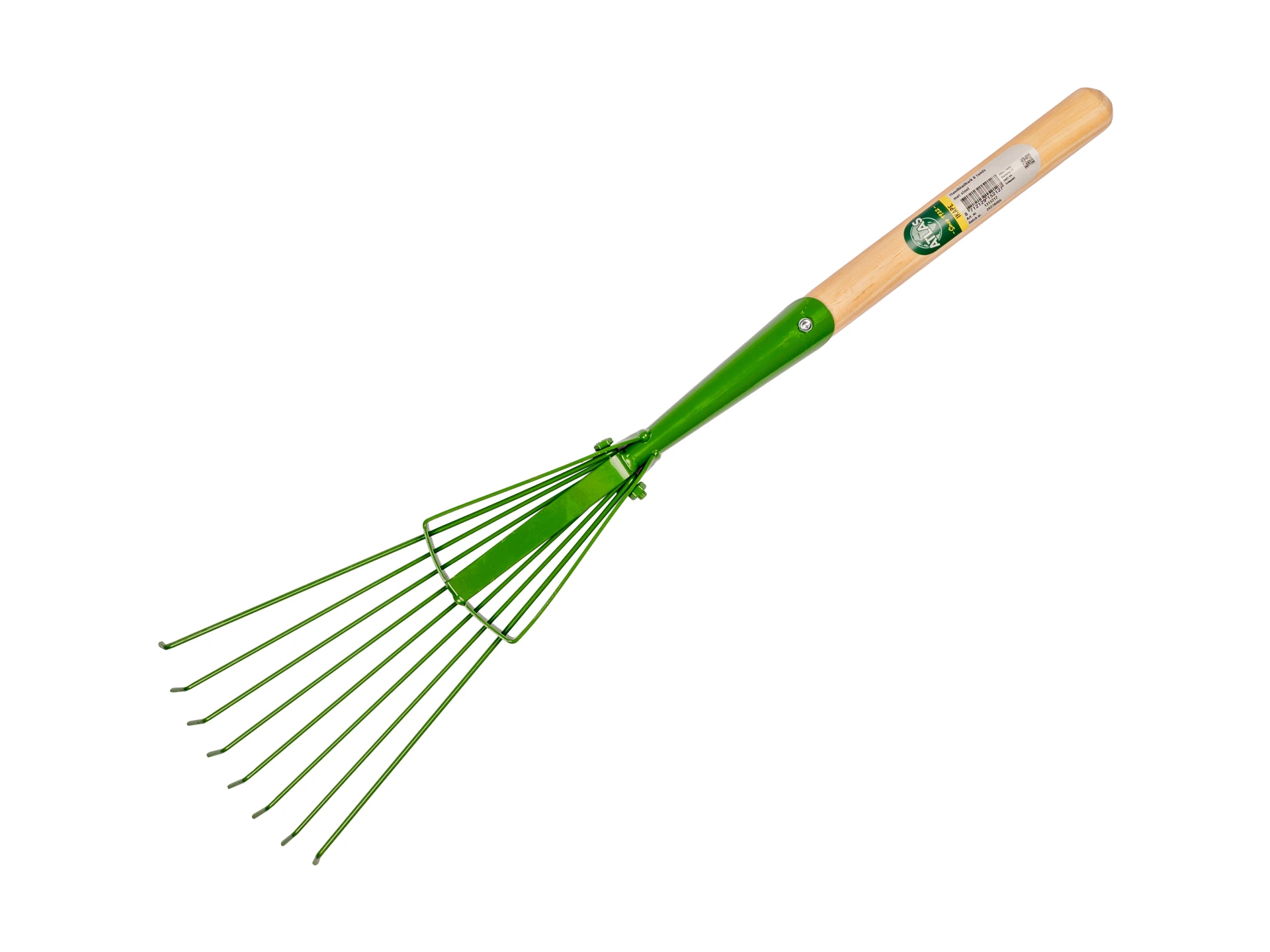 Handbladhark PROFI-Plus, 8 ronde tanden, verenstaal, met IKAPE steel 25 x 2,8 cm