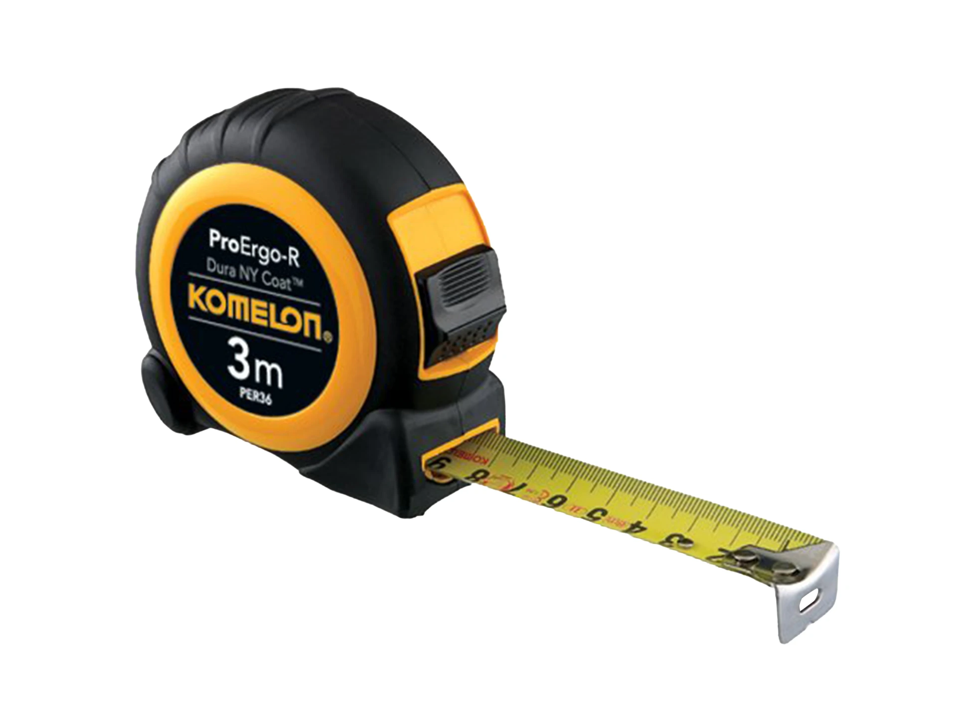 [710110] Komelon rolbandmaat Pro Ergo-R 3 meter x 16 mm, met ABS - rubber kast