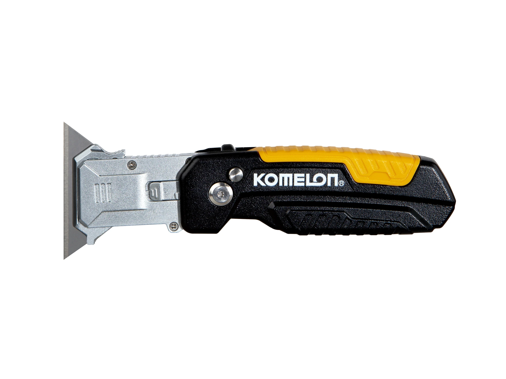 Komelon vouwmes - schraper met RVS houder en riemclip