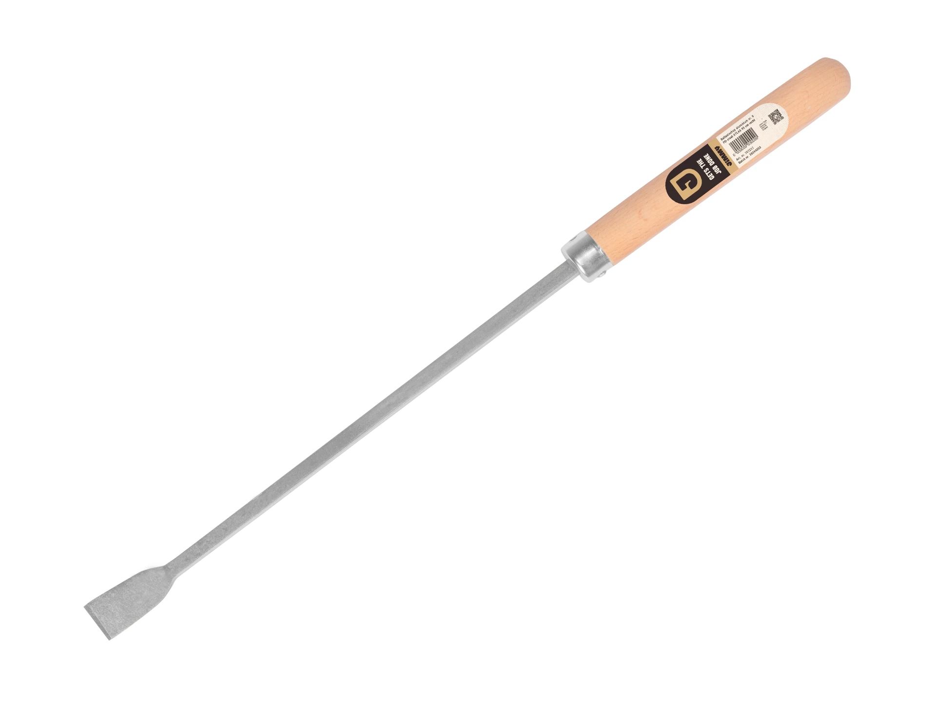 Aspergemes - Onkruidsteker Jimmy vierkant gesmeed 46 cm, met ergonomische houten greep