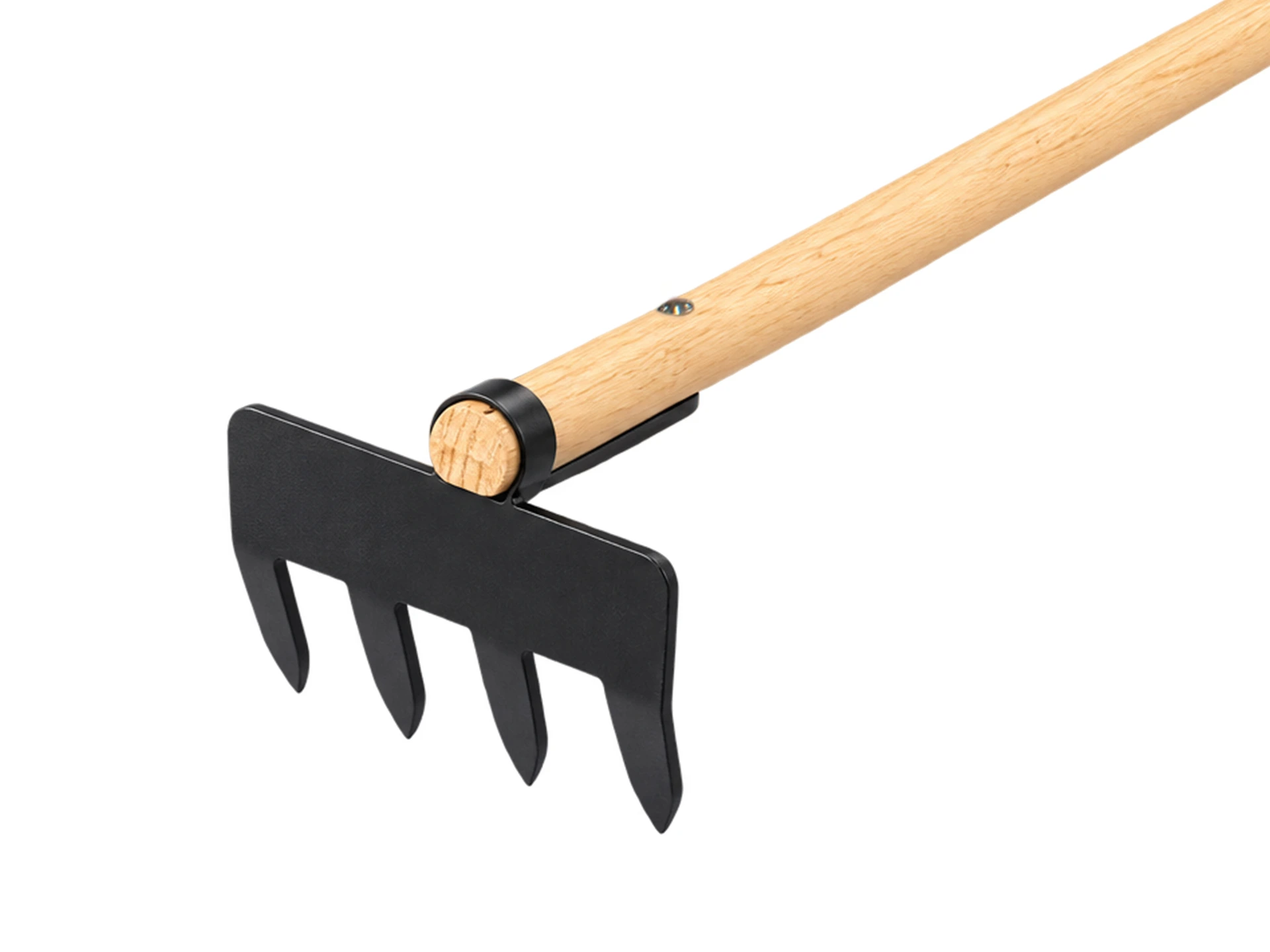 Sloothaak DE WIT 4 tands met plaat en ring, met rechte ATLAS Ecofiber steel 250 cm