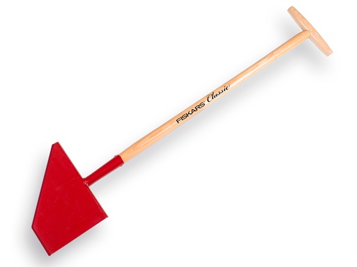 [1019030] Graskantsteker FISKARS CLASSIC 569 schuin met ESSEN steel en brede hilt