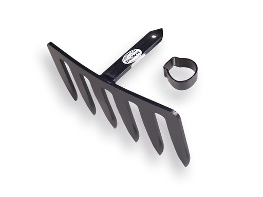 [1040210] Sloothekkel DE WIT 6 tands met ring, zonder steel