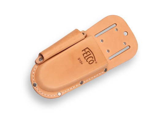 [1508491] Lederen holster FELCO 910+, riemlussen en riemclip, houder voor 903 slijpsteen