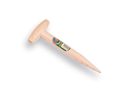 [657000] Pootstokje ATLAS 30 cm met punt en doorgestoken hilt