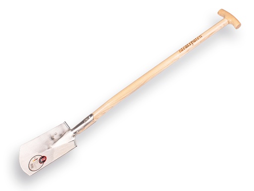 [810063] Spade IDEAL 1006 nr.1 gepolijst, met OPSTAP en ATLAS T-steel 85 cm, bladmaat 16,5 x 27 cm