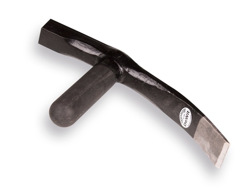 [960824] Straathamer DE WIT met fiberglassteel, bekbreedte 40 mm