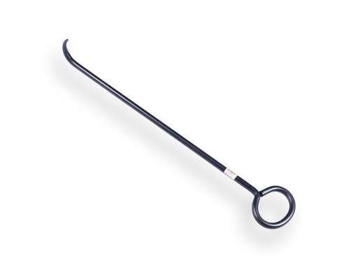 [960935] Putdekselhaak DE WIT 750 x 16 mm met krul voor putdeksels met sleuven